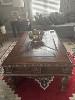 Center piece Table With Side Table Match Set