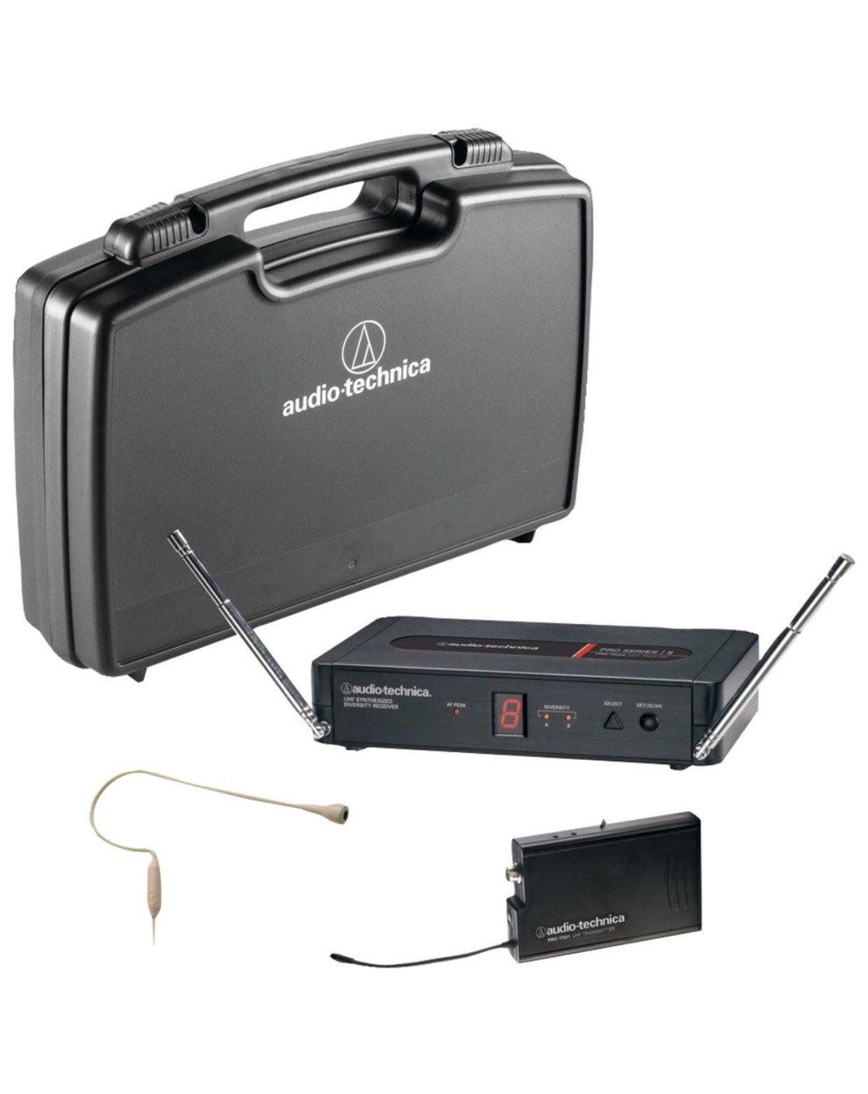 Audio-Technica PRO-501/H92-TH Pro Series 5 Frequency-Agile Diversity UHF Wireless Headworn Microphone System
