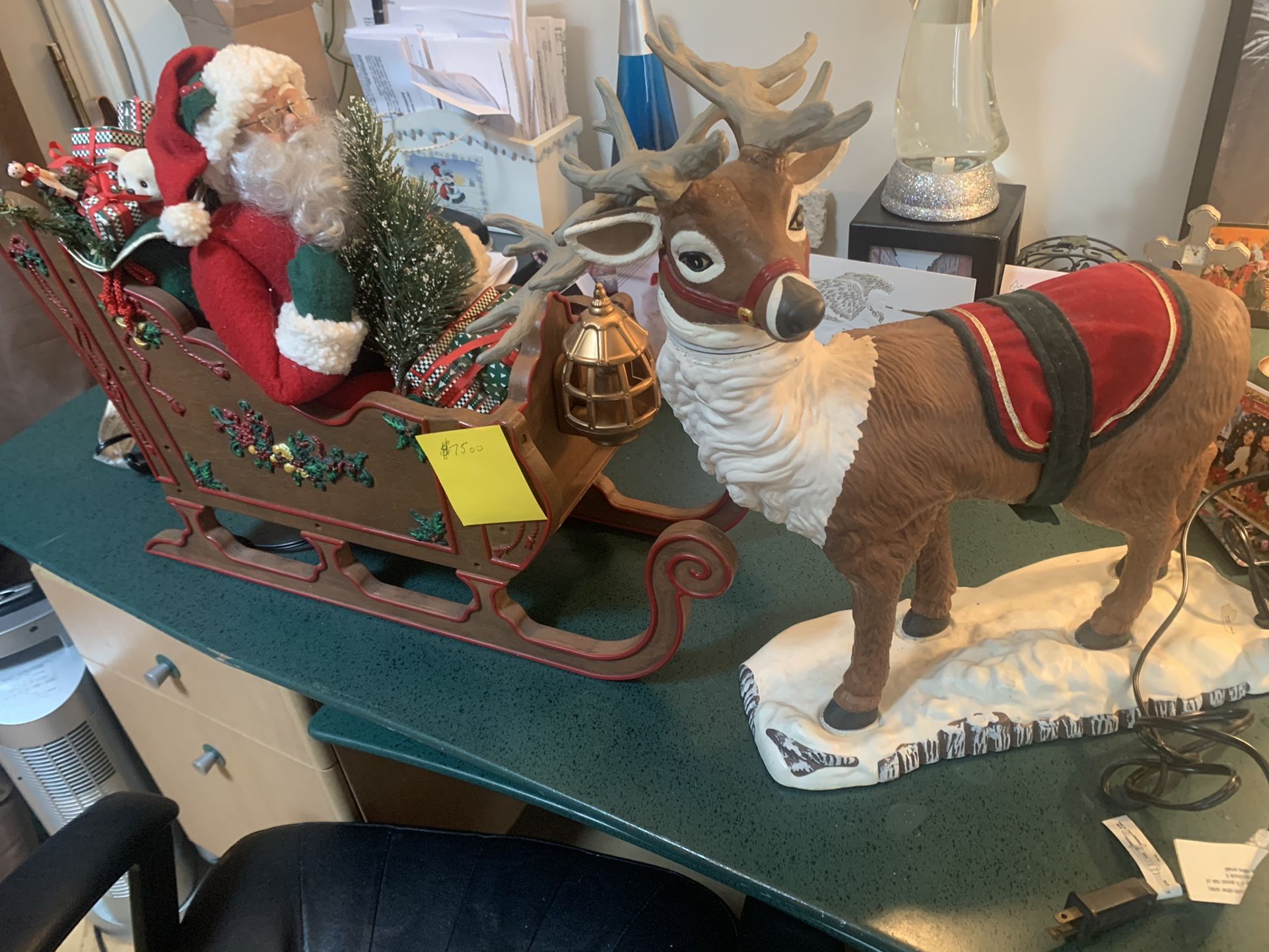 Santa With Reindeer
