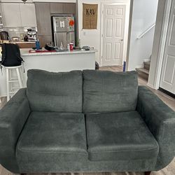 Grey couch two seater
