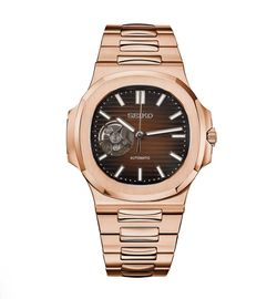 Seikonaut Rose Gold Open Heart Mod