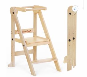 Galeco Gear Wooden Folding Kids Learning Tower