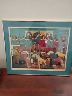 Varnette P Honeywood print signed and dated