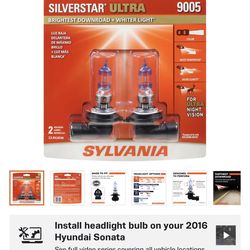 Silvania silverstar ultra 9005 headlights