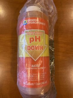 PH Down Acid To Lower Nutrient Solution 