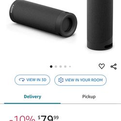 Sony SRS-XB23  Super-Portable, Powerful and Durable, Waterproof Wireless Bluetooth Speaker, Like New