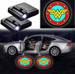 Superman or Wonder woman Wireless Car Door Logo Projector Lights SHIPPING is AVAILABLE