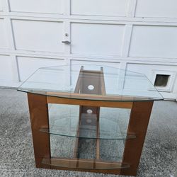 Wood And Glass TV Stand