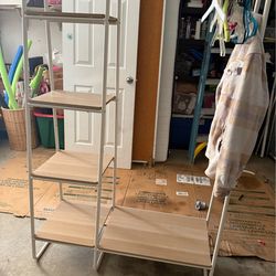 Garment rack with shelves
