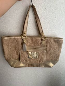 Coach Poppy Tan Tote