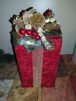 Decorative Velvet Christmas Present Box