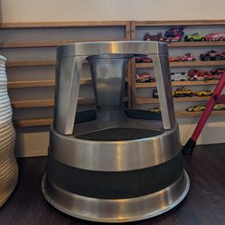 Heavy Duty Rolling Step Stool, Two Step