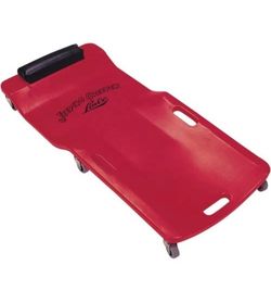 Lisle 92102 Plastic Creeper, Red, 300 lb Capacity, Low Profile