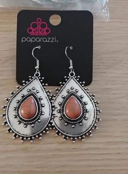 Desert Drama Brown Earrings