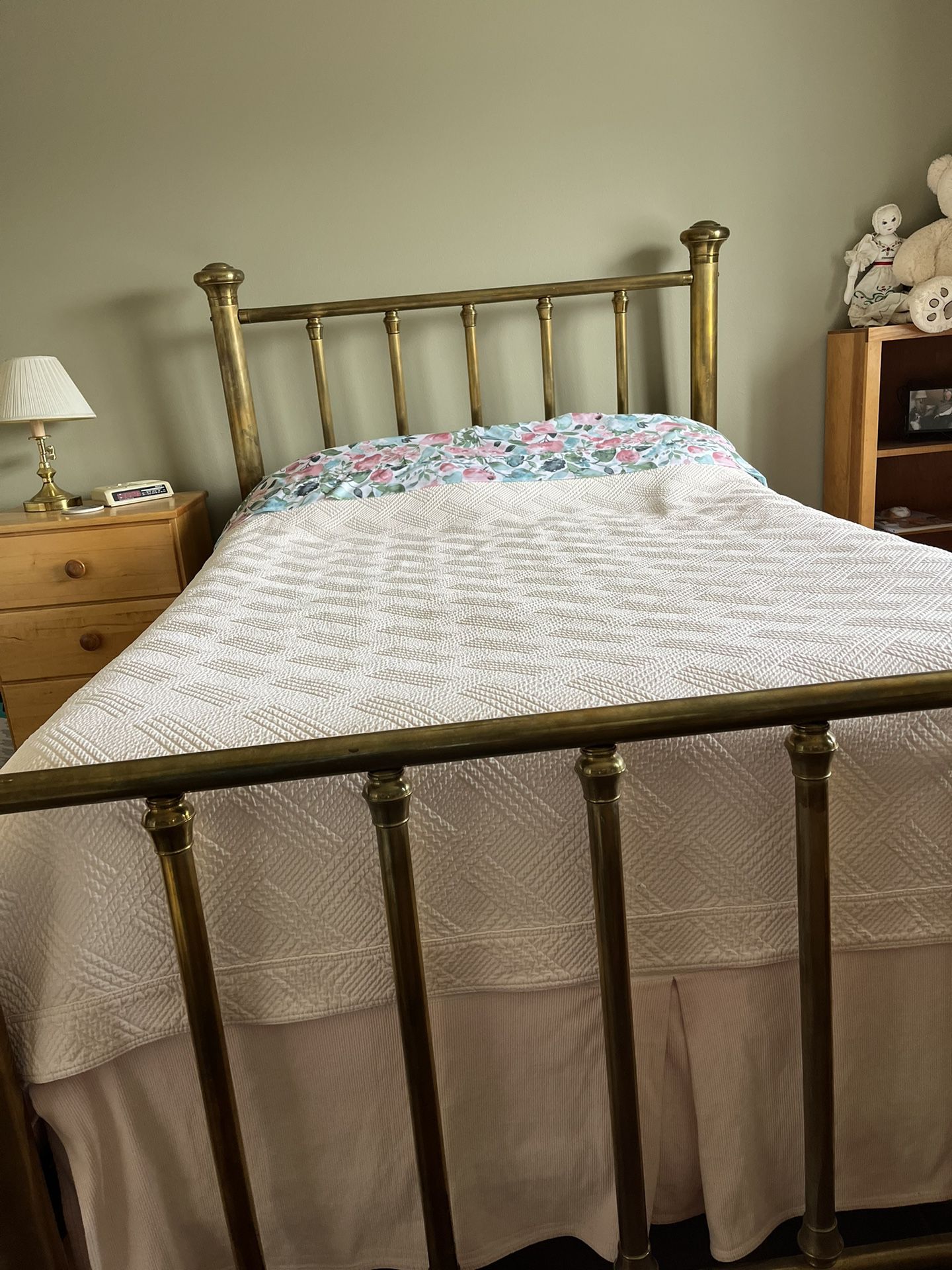 Must Sell Asap! Antique 1923 Full Brass Bed Set