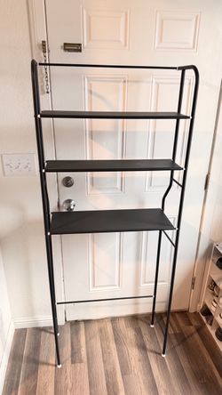 Over-the-toilet bathroom shelf: 3-tier unit