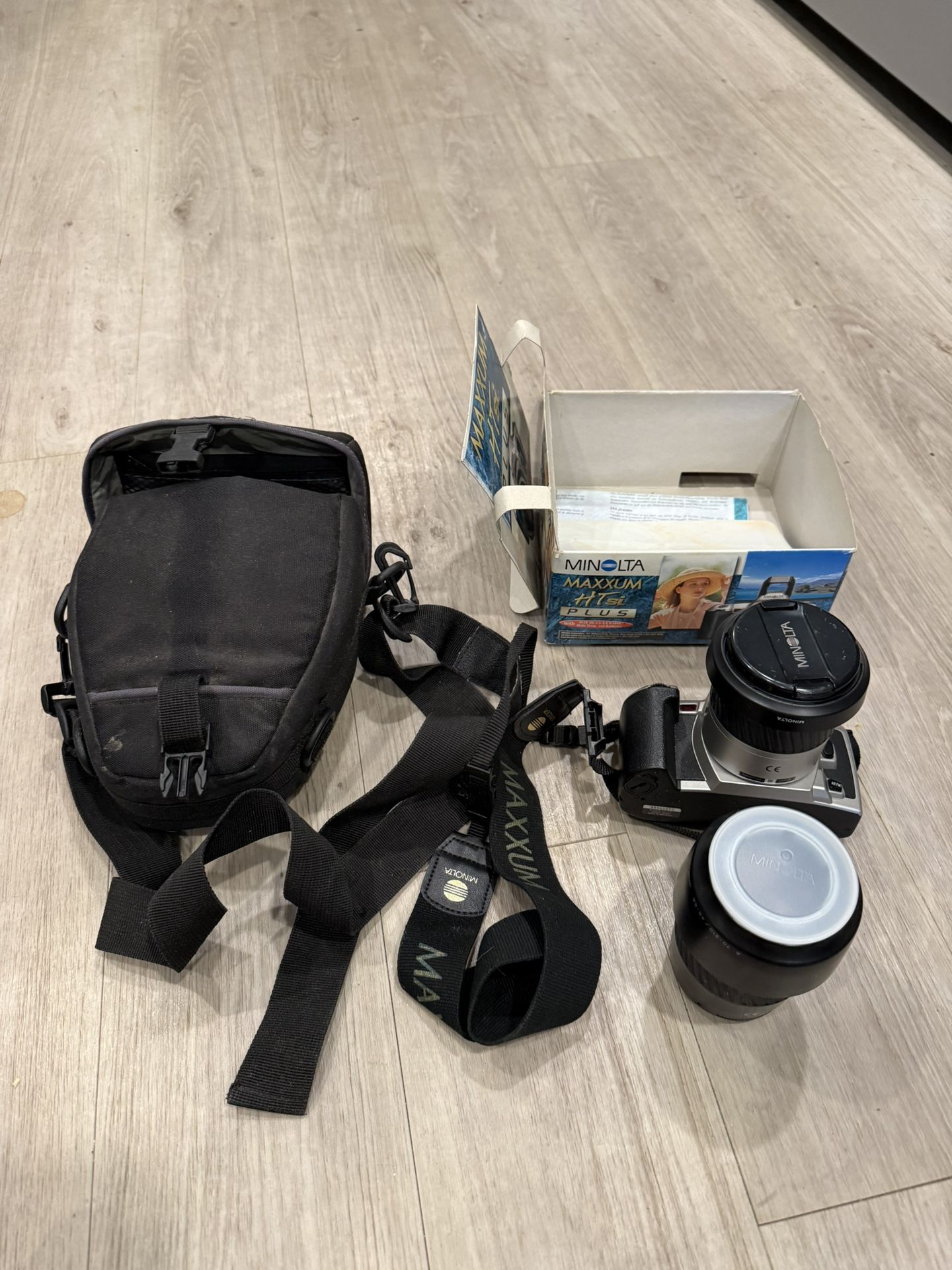 Minolta Maxxum HTsi Plus Camera With Two Lens
