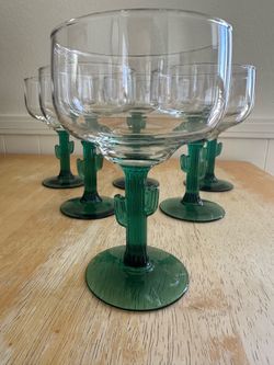 Cactus Margarita Glasses