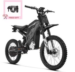 HAPPYRUN G300 Pro Electric Dirt Bike for Adults, 72V 30Ah Battery, 6500W Motor, 50 MPH Speed, 70 Mile Range, 350 Lbs Load Capacity, Hydraulic Brakes