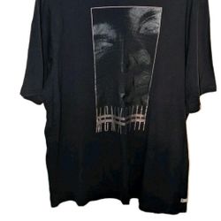 Sean John Mens 3XL Graphic T-Shirt Mohawk Face Print Front  Vintage Y2K Black 