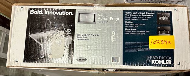Kohler Vault Apron-Front Stainless Steel Kitchen Sink