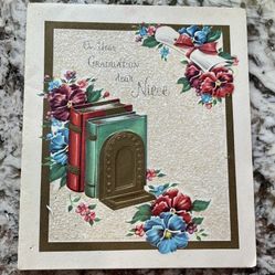 Vintage Niece Greeting Card Gracious Greetings  Styled by Dreyfus, New York, USA - 