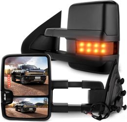 SCITOO Towing Mirrors Rear View Mirrors Fit for 2014-2018 