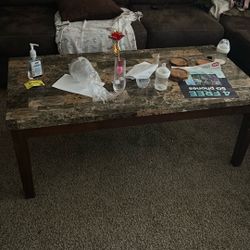 Table Set With Lamps