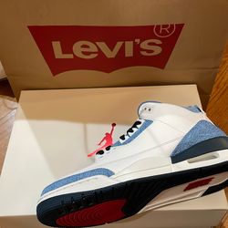 LA Los Angeles Air JORDAN 3 x Levi’s Men’s Size 9 DS Pristine