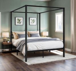 Queen Canopy Bed NEW