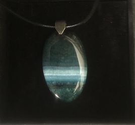 Blue Geode Agate Necklace