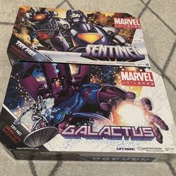 Marvel Universe 16" - Sentinel - X-Men Action Figure W/ Wolverine & Marvel Universe Galactus Action Figure with Silver Surfer 19 Inch Figure