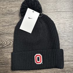 Nike Ohio State University OSU Black Knit Beanie