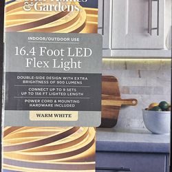 Better Homes & Gardens. INDOOR/OUTDOOR USE 16.4 Foot LED Flex Light DOUBLE-SIDE DESIGN WITH EXTRA
