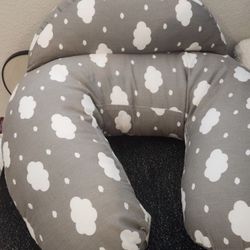 Momcozy Nursing Pillow for Mom, Original Plus Size Breastfeeding Pillows, Grey