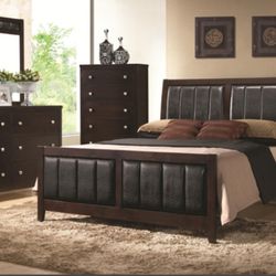 Carlton Cappuccino Queen Bed 