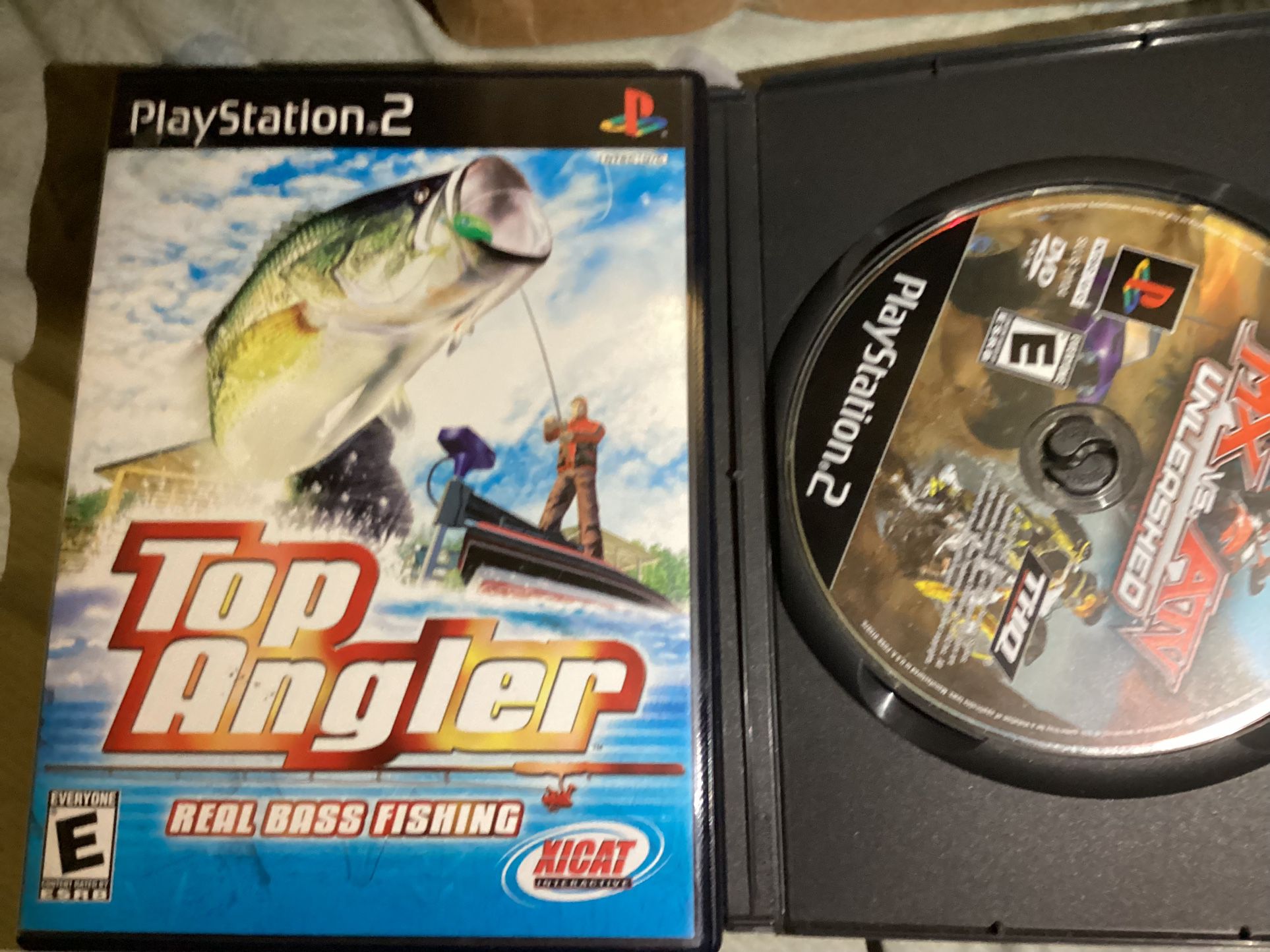 Top Angler,Shaun Palmer snowboarding,&Mx Vs atv Unleashed For Sony PlayStation 2