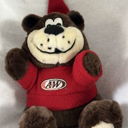 Vintage A&W Plush Bear 8 1/2” Tall 2003 CSA Inc. Bell Inside This Cutie Hat In Great Shape Teddy Bear