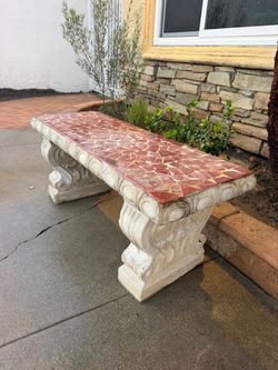 Concrete bench