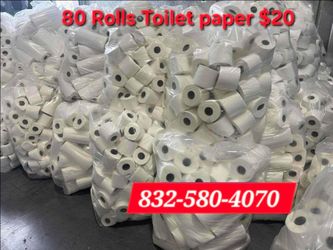 80 rolls of toilet paper $20