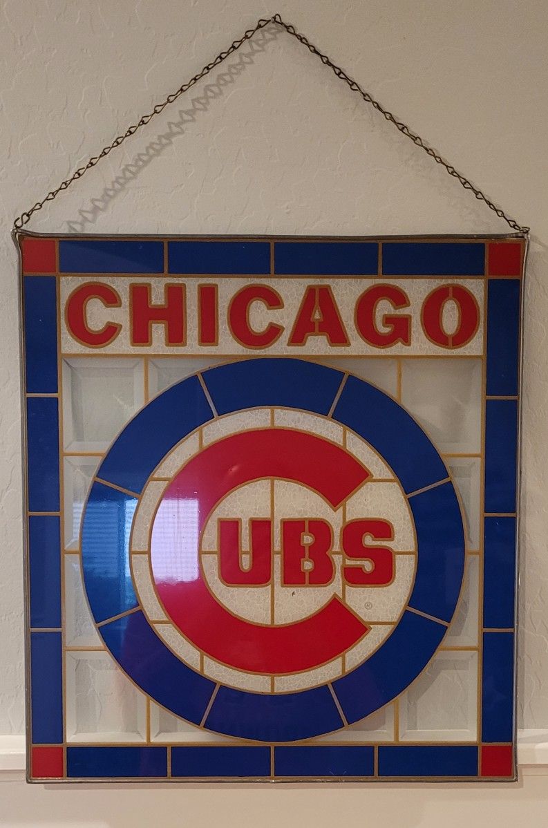 Chicago Cubs Stained Glass 