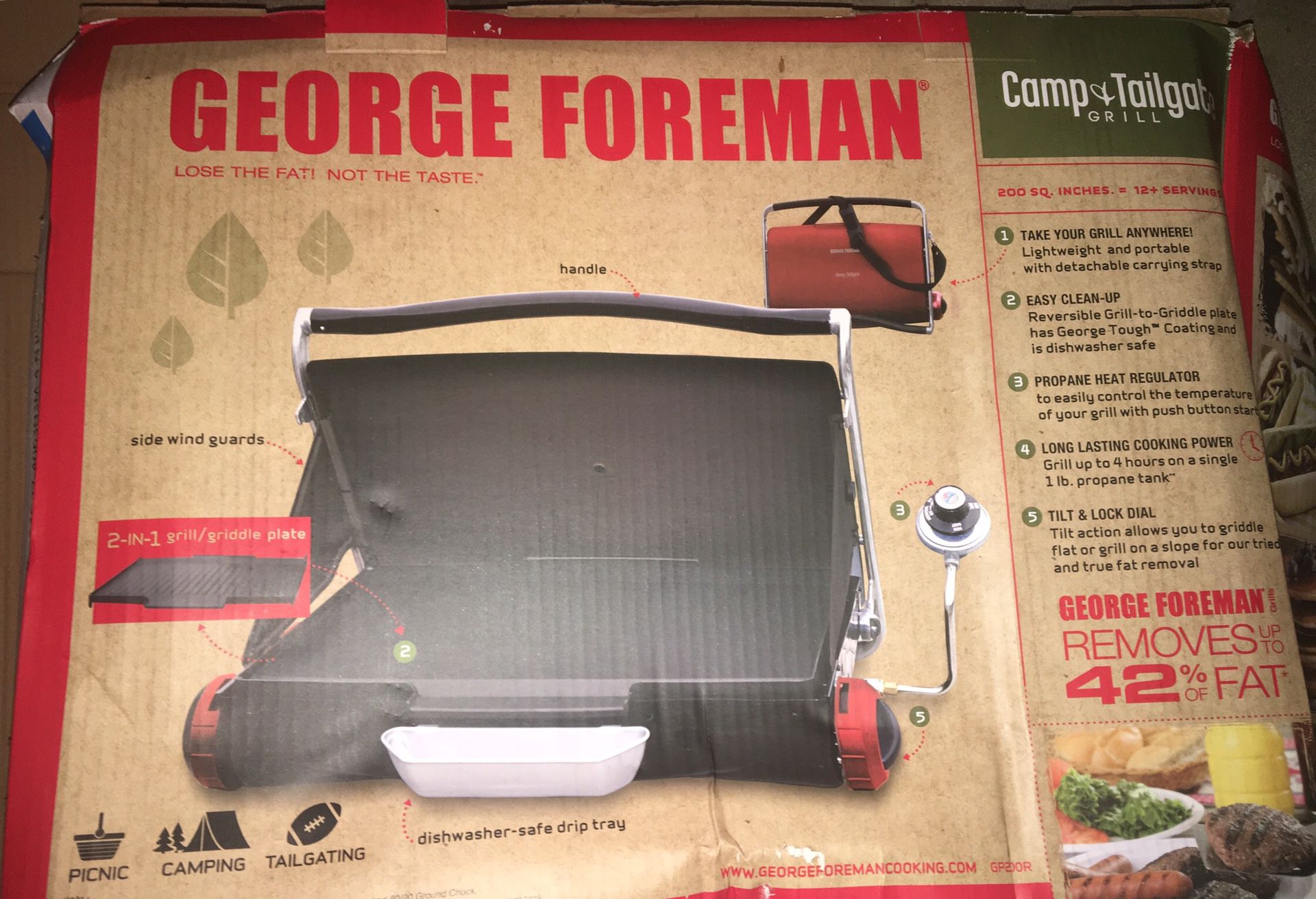 George Foreman Portable Camp and Tailgate Grill