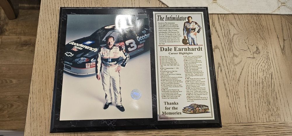 Dale Earnhardt Sr Plaque 