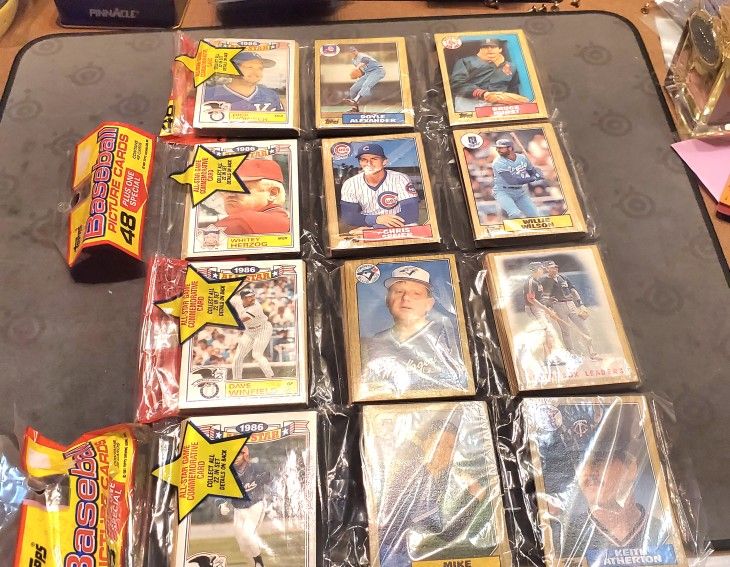 Lot Of 4 UNOPENED 1987 Topps Baseball Rack Pack 48 Cards All For $20
