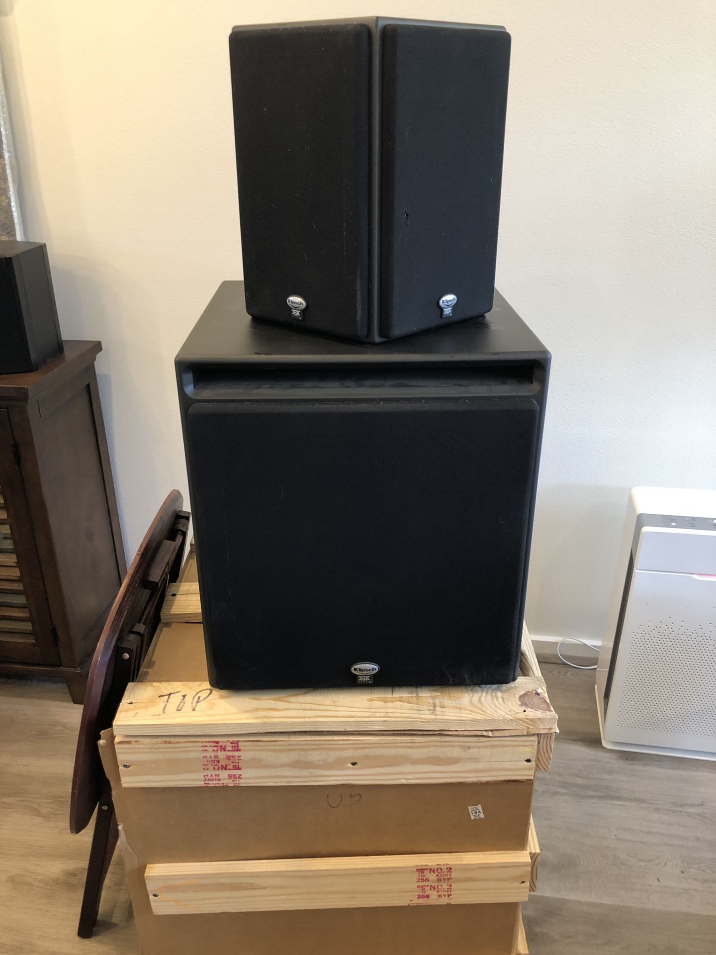 Klipsch THX Ultra II 5.2 Theater Speakers, whole set of 8! or take individually for cheaper!