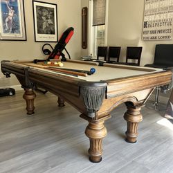 Pool Table 7ft ( Free Delivery & Set Up & New Color Felt Of Your Choice ) 
