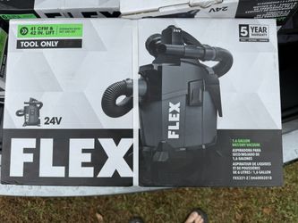 Flex 1.6-Gallon 1 HP Cordless Wet/Dry Shop Vacuum with Accessories Included (Battery Not Included) in n Lakeland 