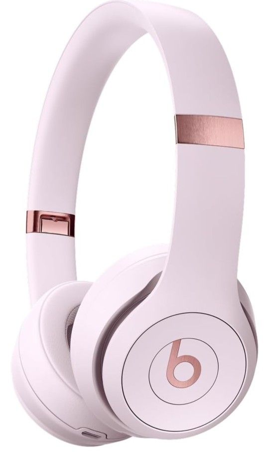 Beats Solo 4 - Wireless Bluetooth On-Ear Headphones, Apple & Android Compatible, Up to 50 Hours of Battery Life - Cloud Pink