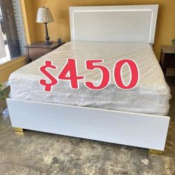 NEW  FULL BED FRAME AND MATTRESS 