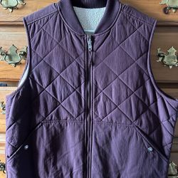 North Face Reversible Vest Burgundy Womens 